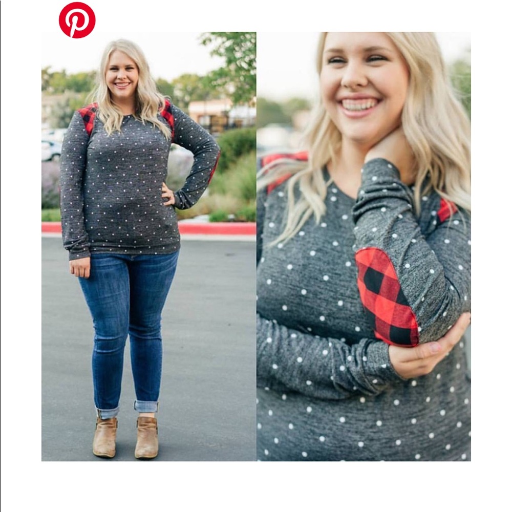 Polka dot sweater